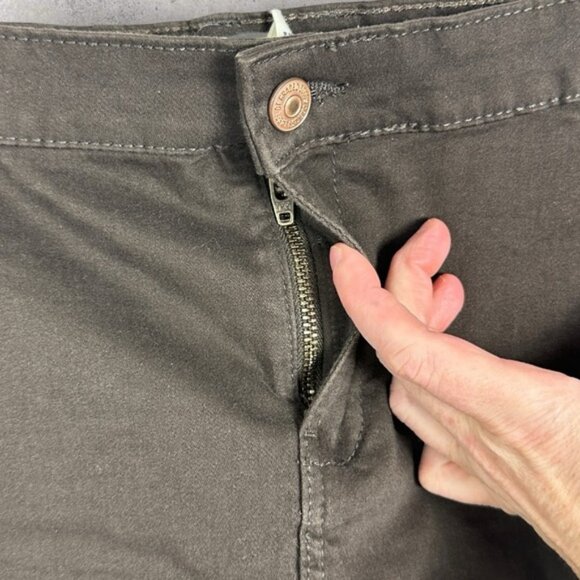 H&M Brown Mini Skirt Womens Size 10 Stretch Zipper Fly Bohemian Pockets Boho - Picture 4 of 15